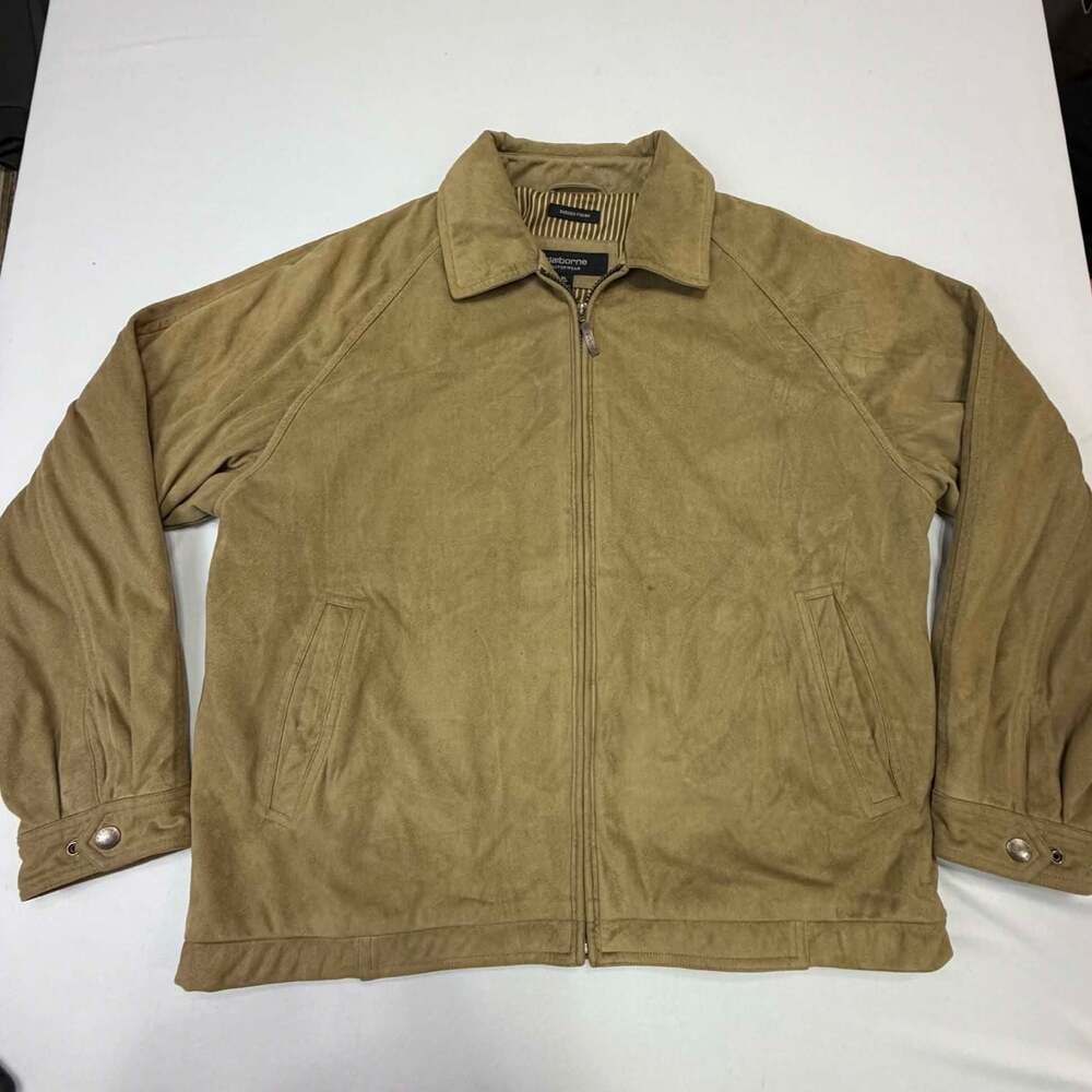 Claiborne Outerwear Men's Sueded Finish Full-Zip Jacket